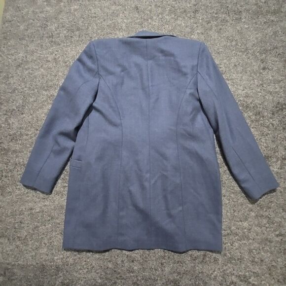 VTG Blue Virgin Wool Blazer Sz10 Pendleton Open Front Corp Chic Academic Capsule - Picture 13 of 16
